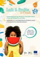 Appel à projets Publicité et Mesures éducatives- Programme Lait et Fruits à l'Ecole