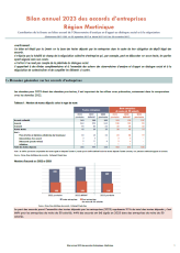 Bilan annuel 2023 des accords d'entreprises de la Martinique