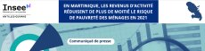 En Martinique, les revenus d'activité réduisent de plus de moitié le risque de pauvreté des ménages en 2021